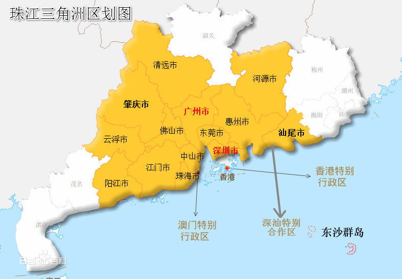 珠三角地图